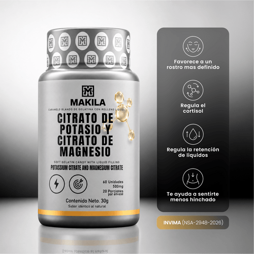 Deshincha tu rostro y luce mejor: Citrato de potasio y magnesio